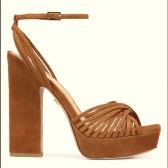 Veronica Beard Shoes - 🎉HP🎉 NIB Veronica Beard Fletcher Block Heel Suede Platform Hazelwood 8.5